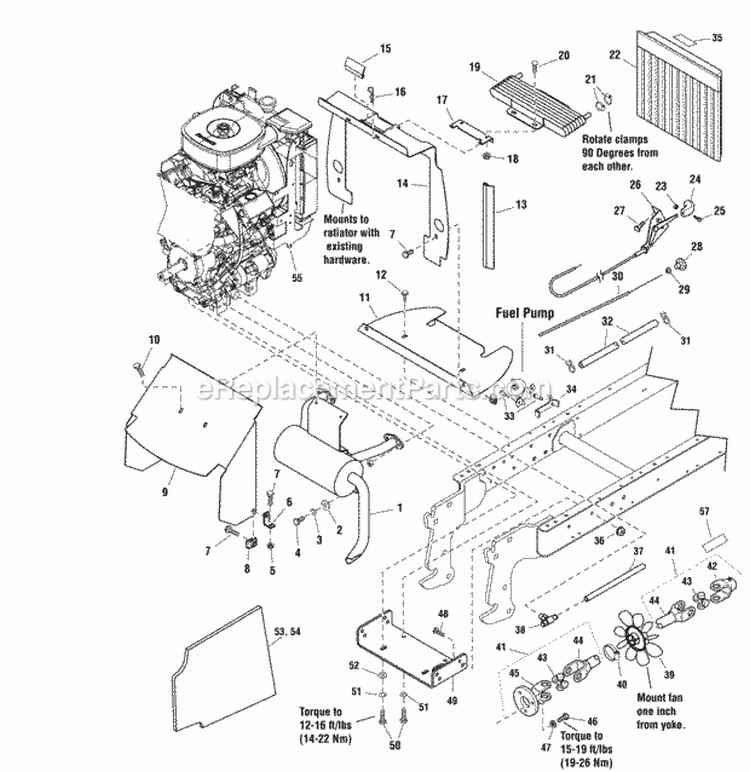 Engine Group - 27Hp Kawasaki (986364) Diagram and Parts List for 2690432  Simplicity Lawn Tractor