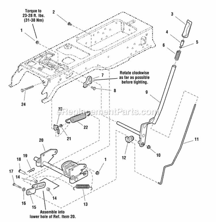 Lift Group - Manual (985894 986865) Diagram and Parts List for 2690950  Simplicity Lawn Tractor