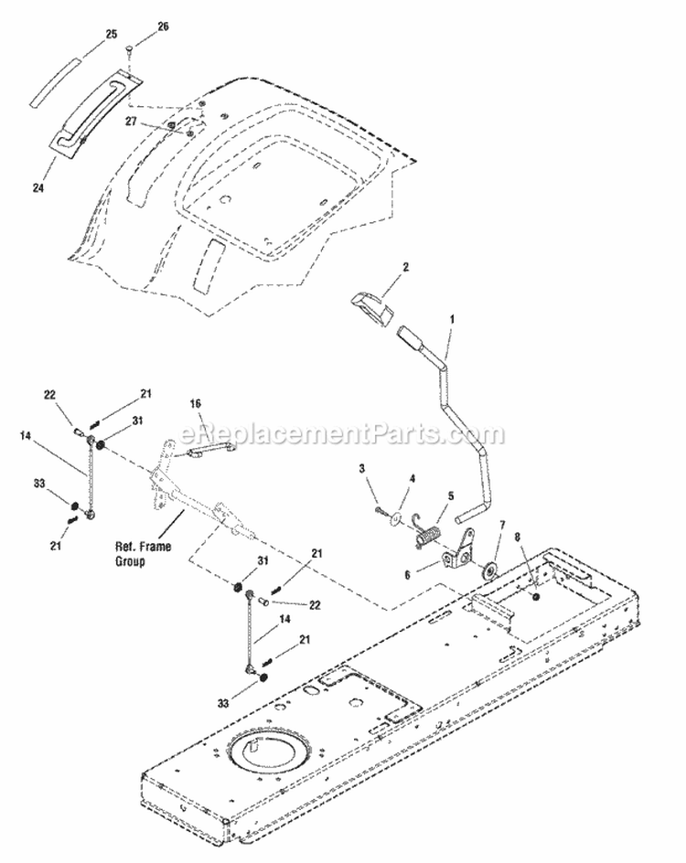 Lift Group - Roller Bar Manual (2987470 2987471) Diagram and Parts List for 2690861  Simplicity Lawn Tractor