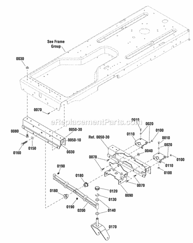 Front Axle Group (2990149) Diagram and Parts List for 2691037-00  Simplicity Lawn Tractor