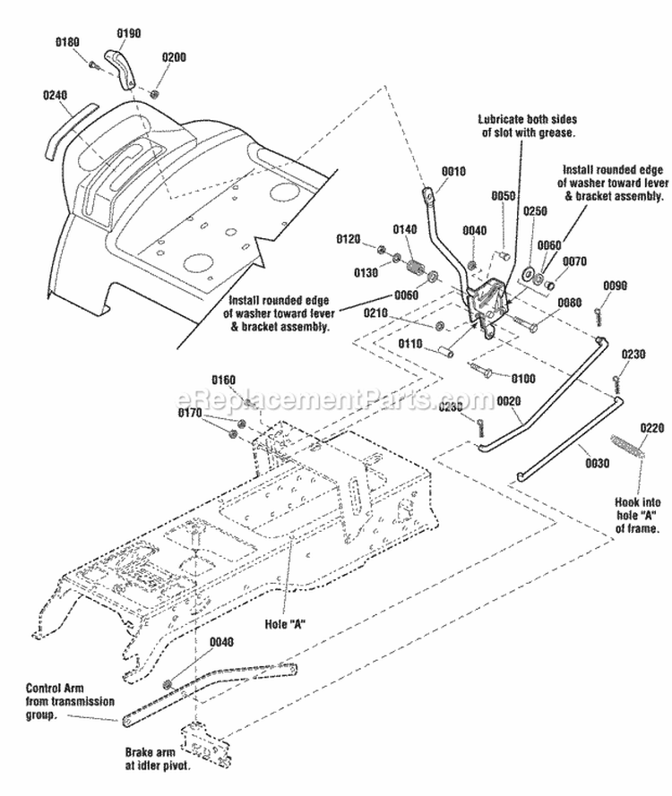 Control Group - Cruise Control (2991020 2991021) Diagram and Parts List for 2691124-00  Simplicity Lawn Tractor