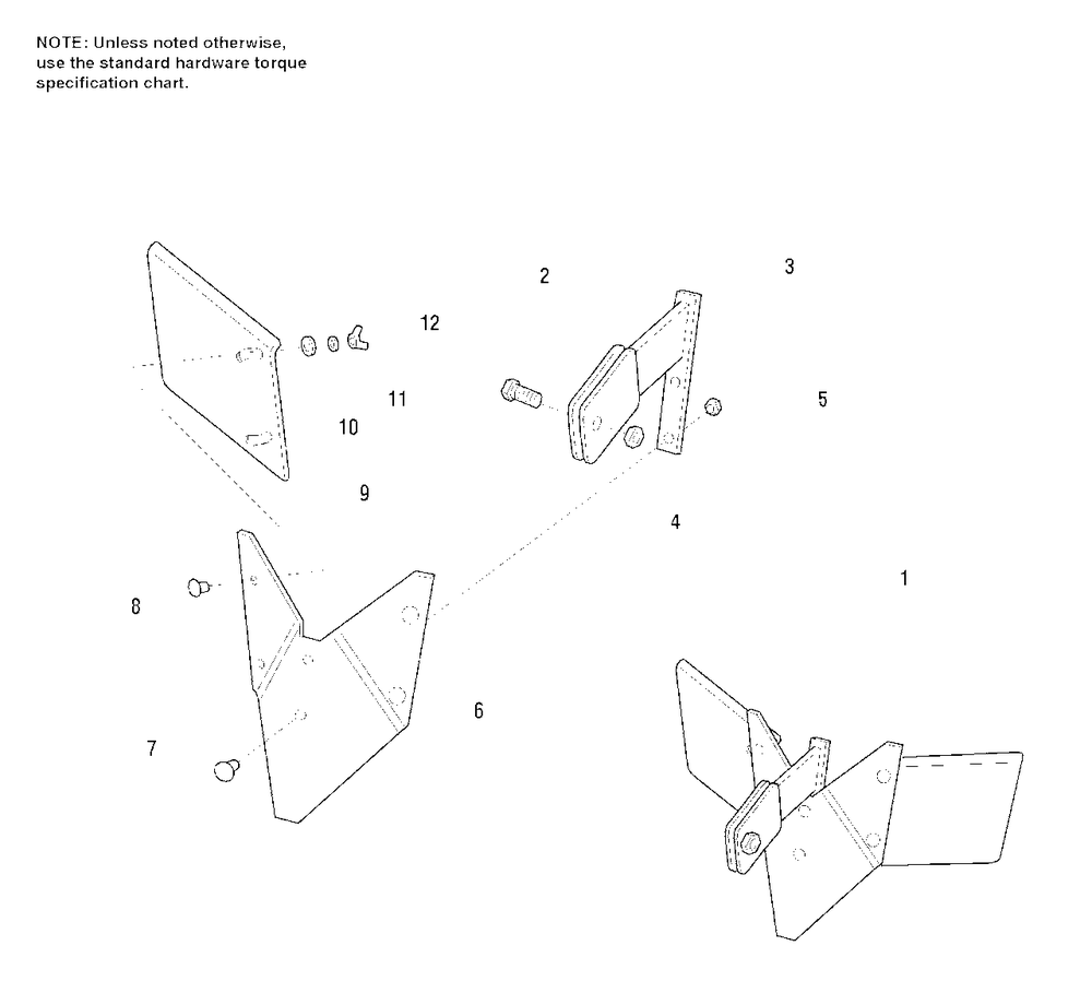 Hiller/Furrower Attachment P/N 1692878 (Ref. Info Only) Diagram and Parts List for 516RT 1692877 Simplicity Tiller