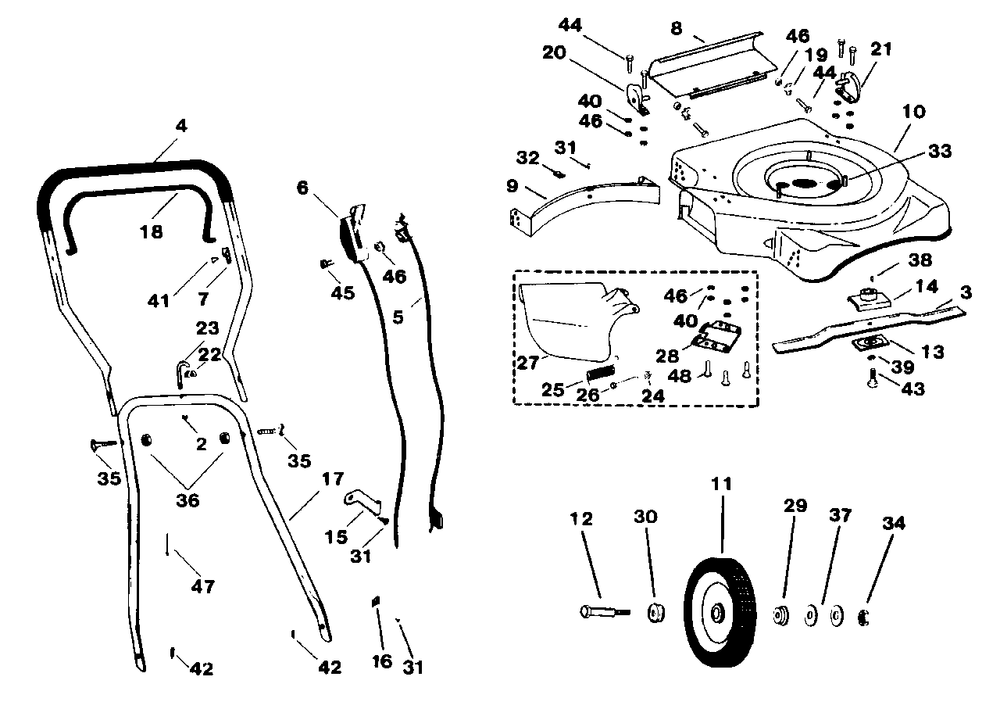 Repair Parts List Model 1320ps-Mfg. No. 1690904 Diagram and Parts List for 1320PS 1690904 Simplicity Lawn Mower