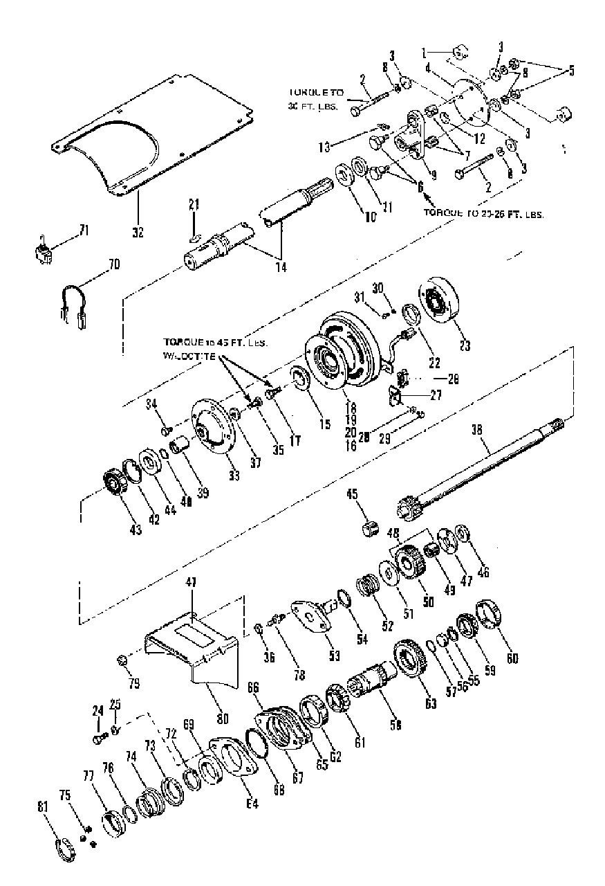 Power Take Off Group (1377i01) Diagram and Parts List for 1600315  Simplicity Lawn Tractor Accessories