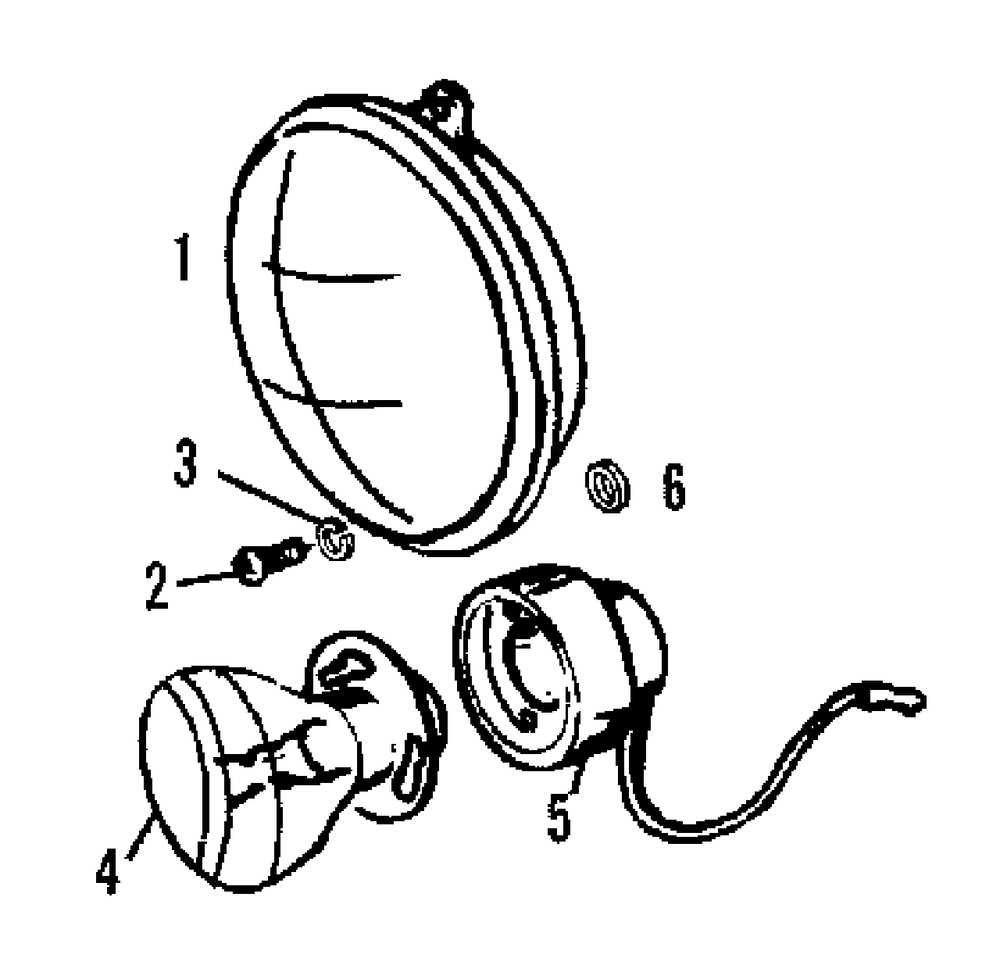 Electrical Lighting - Headlamp Group (3486i24) Diagram and Parts List for 9528 2097173 Simplicity Lawn Tractor