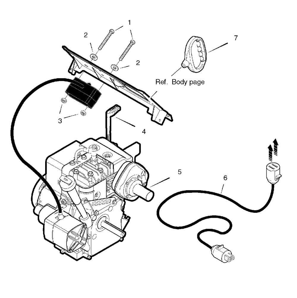 Electric Starter Diagram and Parts List for 522EX 1695514 Simplicity Snow Blower