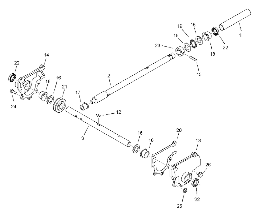 Gear Case Assembly (1734573) Diagram and Parts List for 924I 1695302 Simplicity Snow Blower