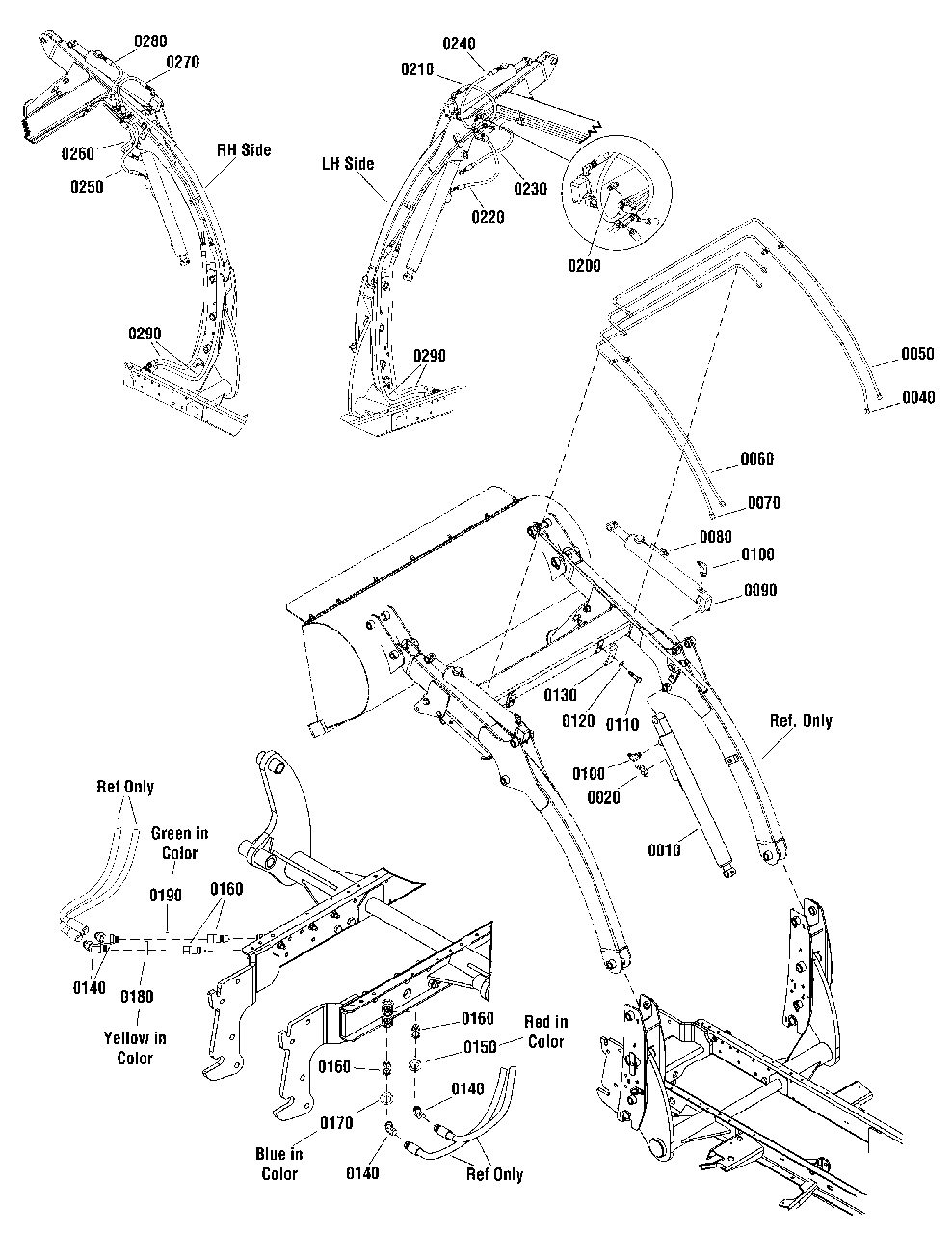 2992370 - Hydraulics Group Diagram and Parts List for 1696678-00  Simplicity Lawn Tractor Accessories