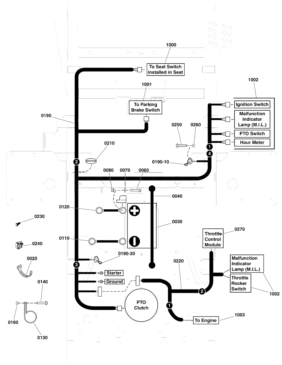 Electrical Group - Kawasaki Ft730v Efi Diagram and Parts List for 5901985  Simplicity Lawn Tractor