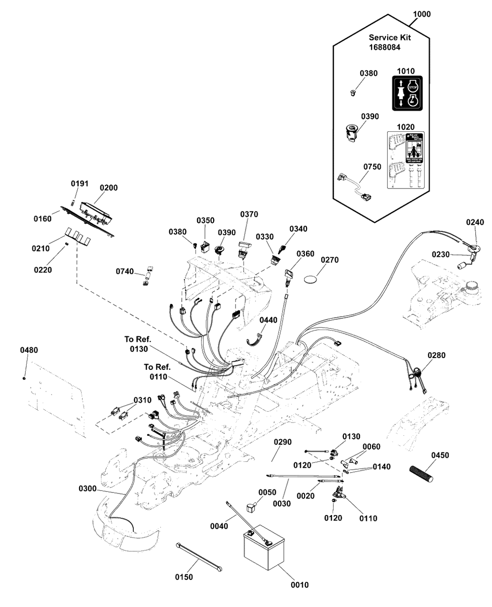 Electrical Group Diagram and Parts List for 2691339-02  Simplicity Lawn Tractor