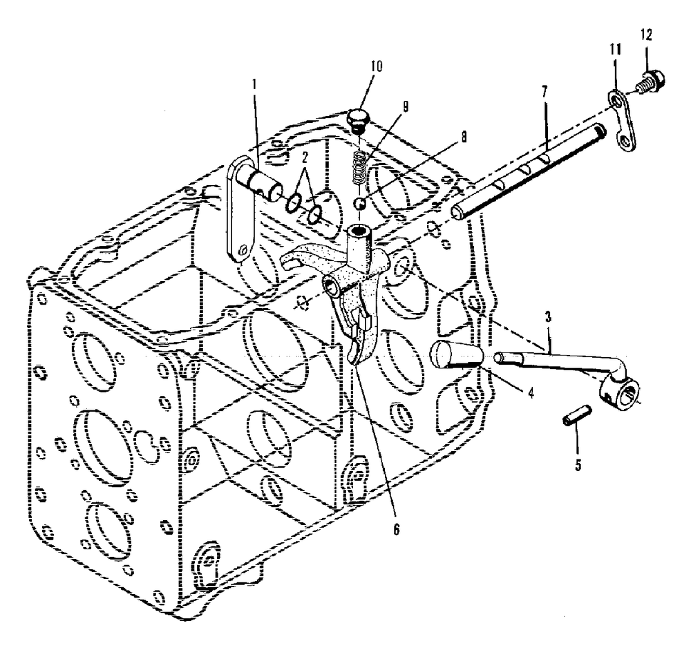Transmission - Range Shift Control Group (3486i49) Diagram and Parts List for 9528 2097173 Simplicity Lawn Tractor