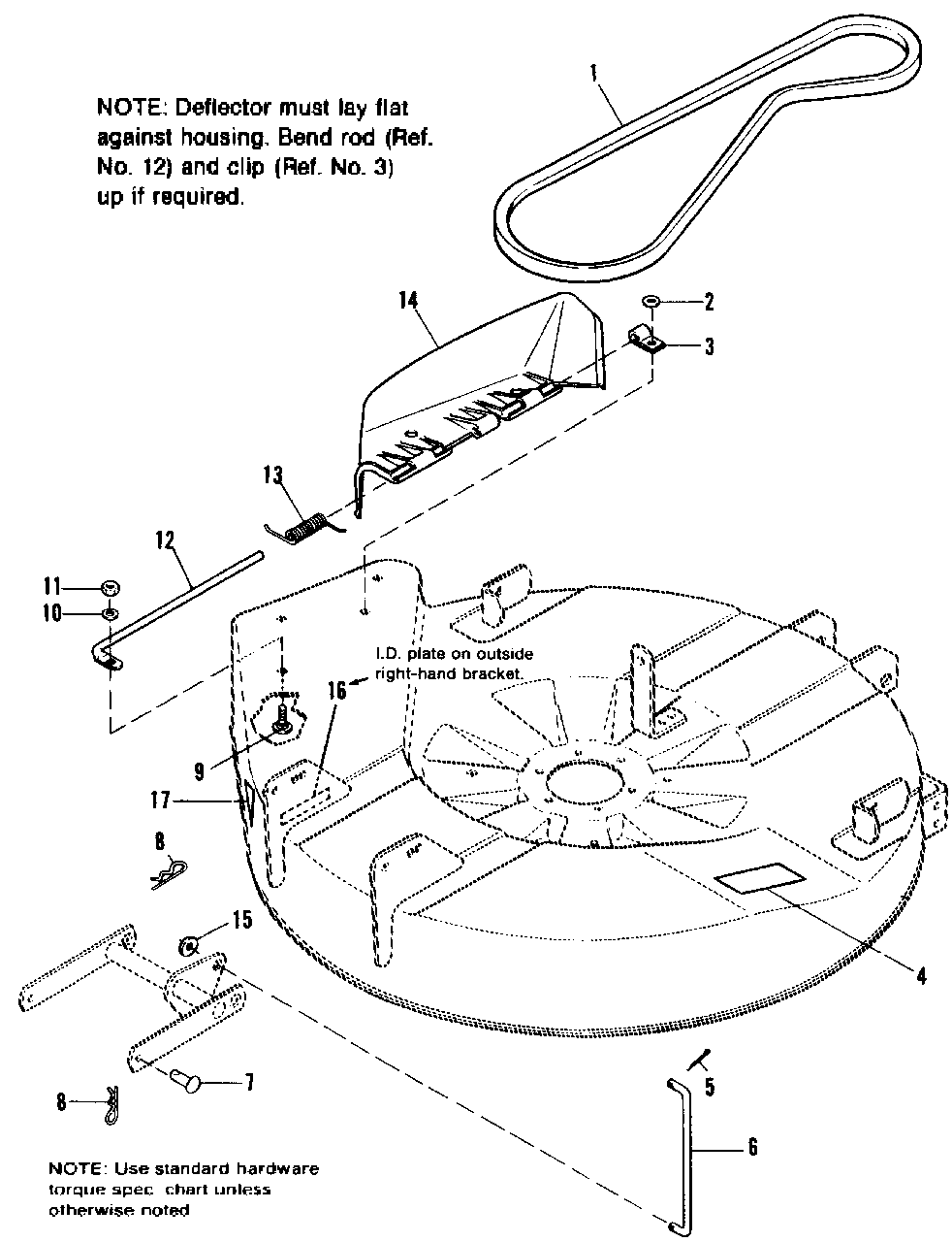 26-Inch And 30-Inch Miscellaneous Group Diagram and Parts List for 3105 1690368 Simplicity Lawn Tractor