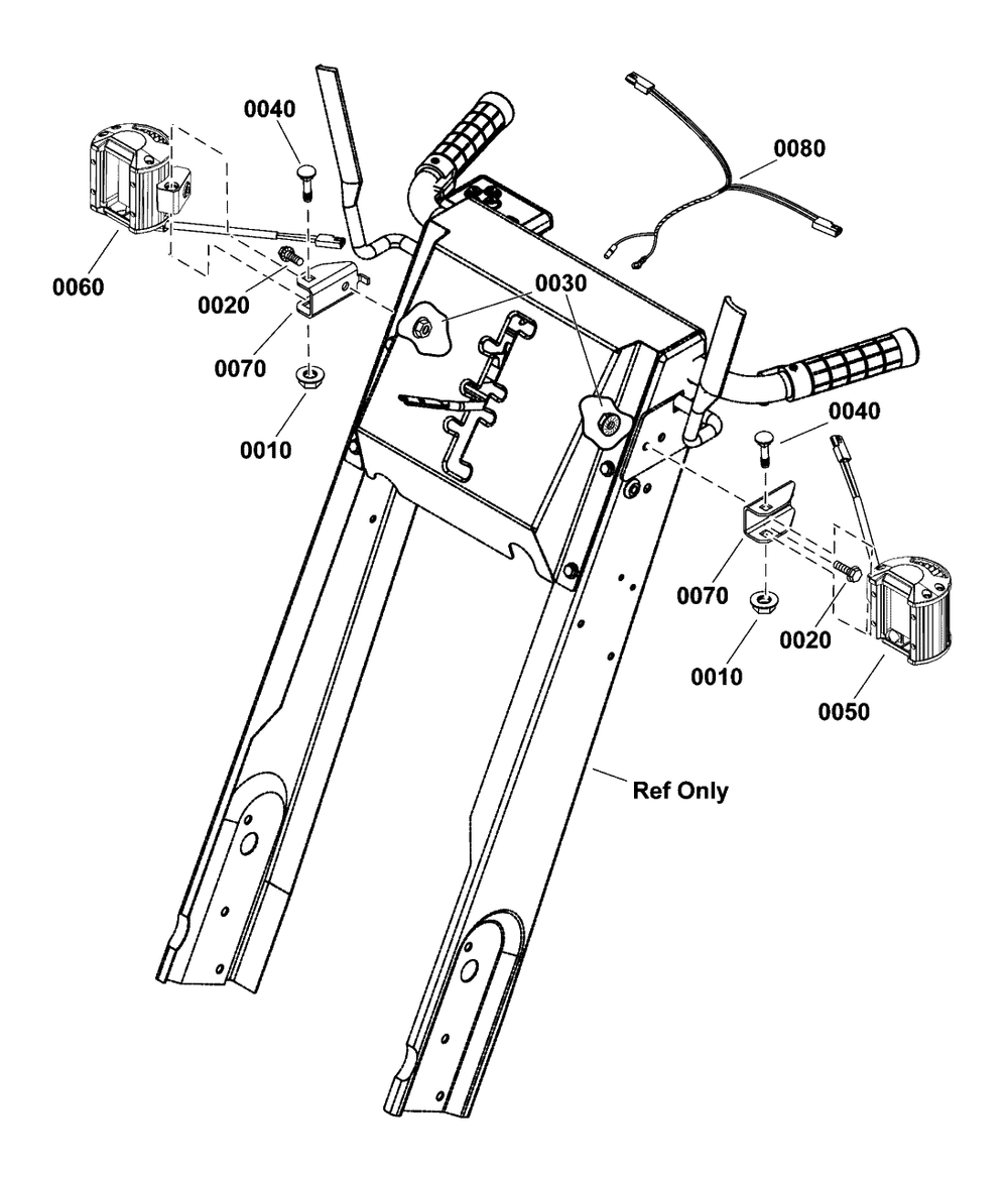 Headlight Kit Diagram and Parts List for 1688087  Simplicity Lawn Tractor Accessories