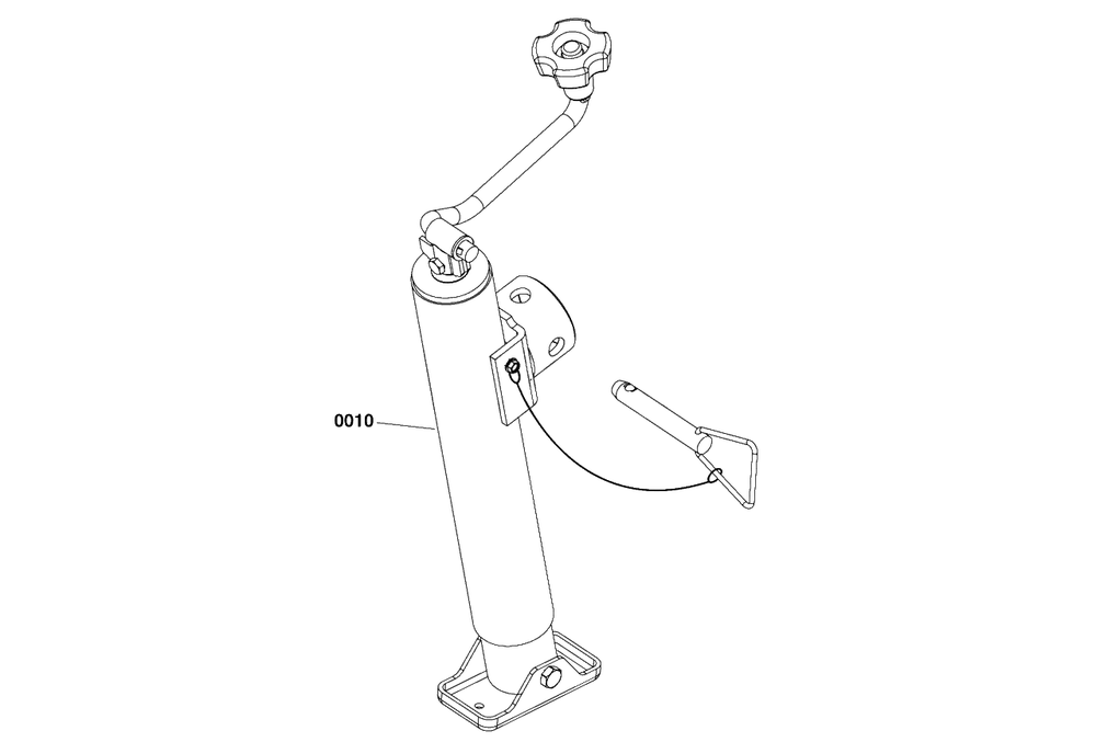 Service Jack Kit Diagram and Parts List for 5601305  Simplicity Lawn Tractor Accessories