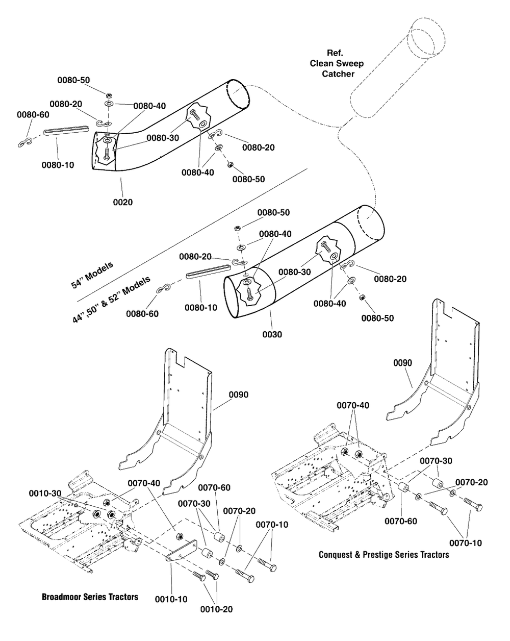 Hitch And Tube Group Diagram and Parts List for 1696356A-00  Simplicity Lawn Tractor Accessories