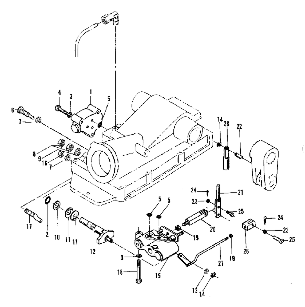 Linkage And Valve Group (3486i73) Diagram and Parts List for 9528 2097173 Simplicity Lawn Tractor