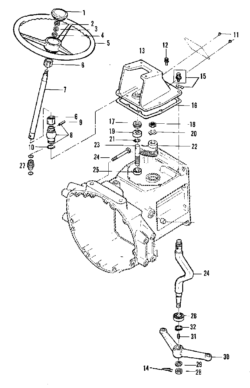 Steering Group (3486i65) Diagram and Parts List for 9528 2097173 Simplicity Lawn Tractor