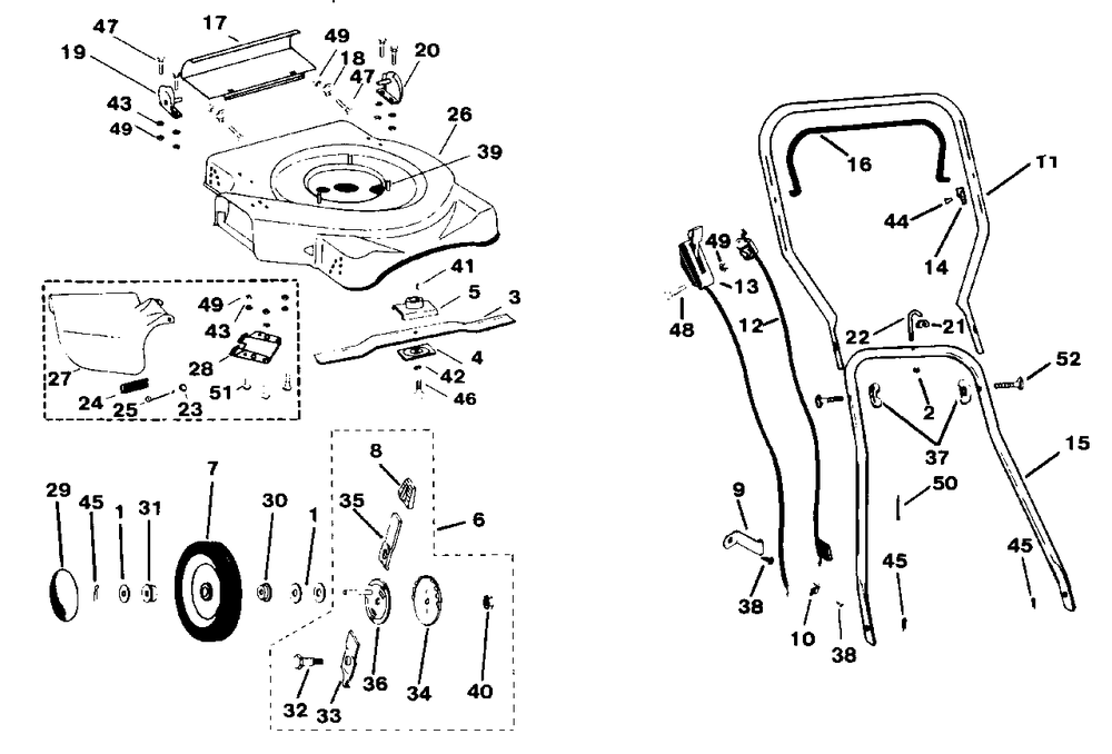 Repair Parts List Model 1322ps Mfg. No. 1690905 Diagram and Parts List for 1322PS 1690905 Simplicity Lawn Mower