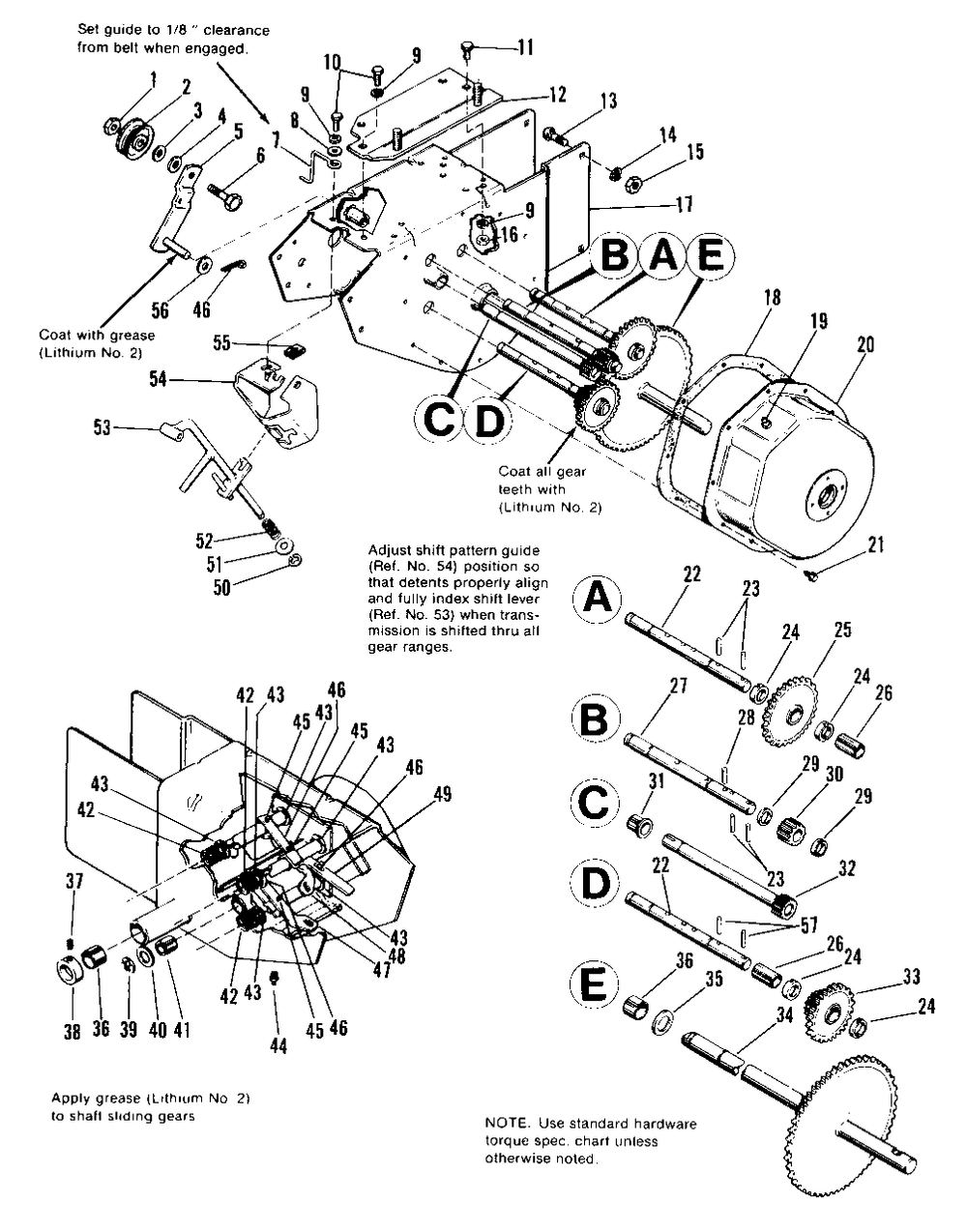 Frame And Transmission Group Diagram and Parts List for 724 1690587 Simplicity Snow Blower