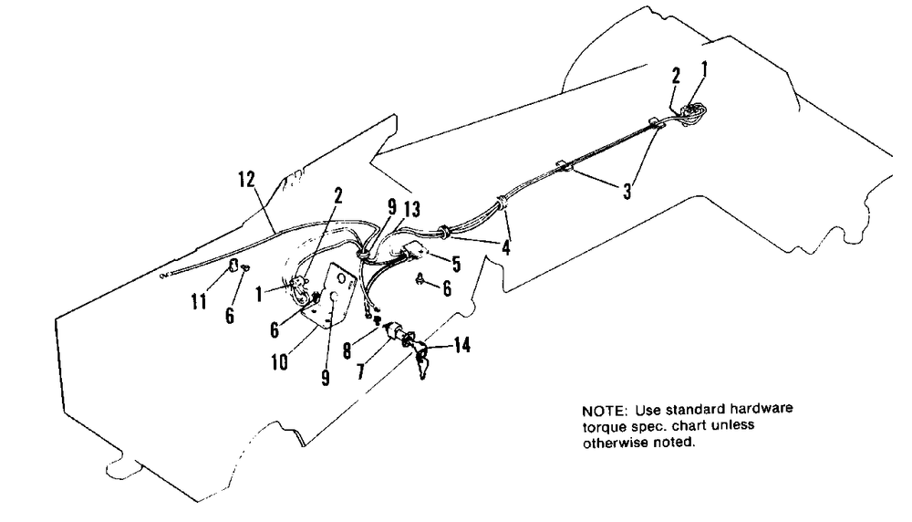 Manual Start Group Diagram and Parts List for 808 990998 Simplicity Lawn Tractor