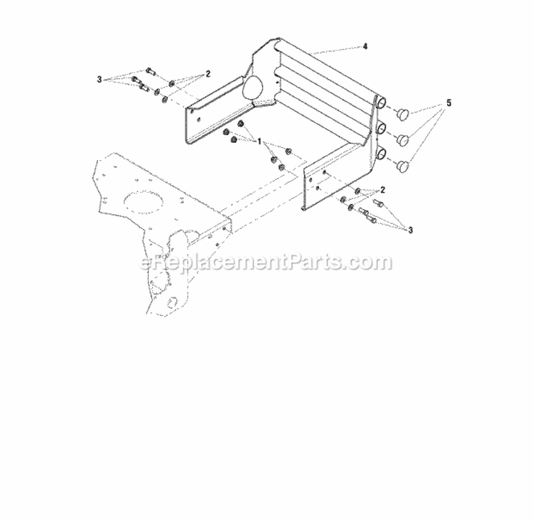 Bumper Group Diagram and Parts List for 5900728  Simplicity Lawn Tractor