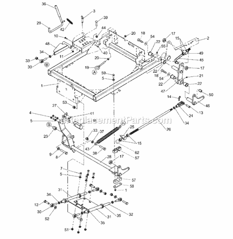 Lift Group - 48  52 Models - SN 2013202962 - 2014624505 Diagram and Parts List for 2690445  Simplicity Lawn Tractor