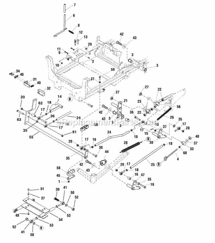 Lift Group - SN 2014344992 - 2016364869 Diagram and Parts List for 5900525  Simplicity Lawn Tractor