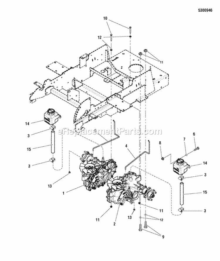 Hydraulic Group Diagram and Parts List for 5900662  Simplicity Lawn Tractor