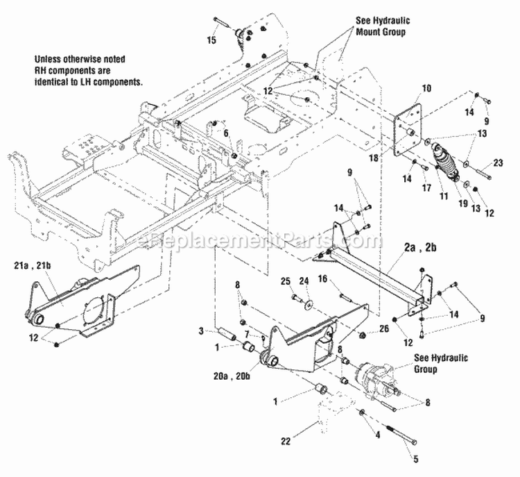 Rear Suspension Group - 61 Models  52 Models SN 2014624506  Above Diagram and Parts List for 5900821  Simplicity Lawn Tractor