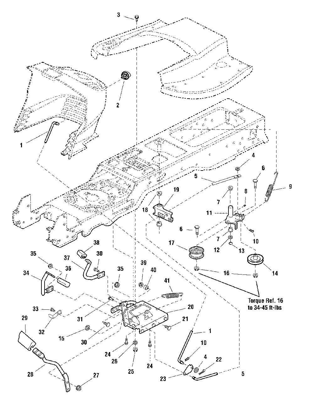 Controls Group Diagram and Parts List for 2690947-00  Simplicity Lawn Tractor