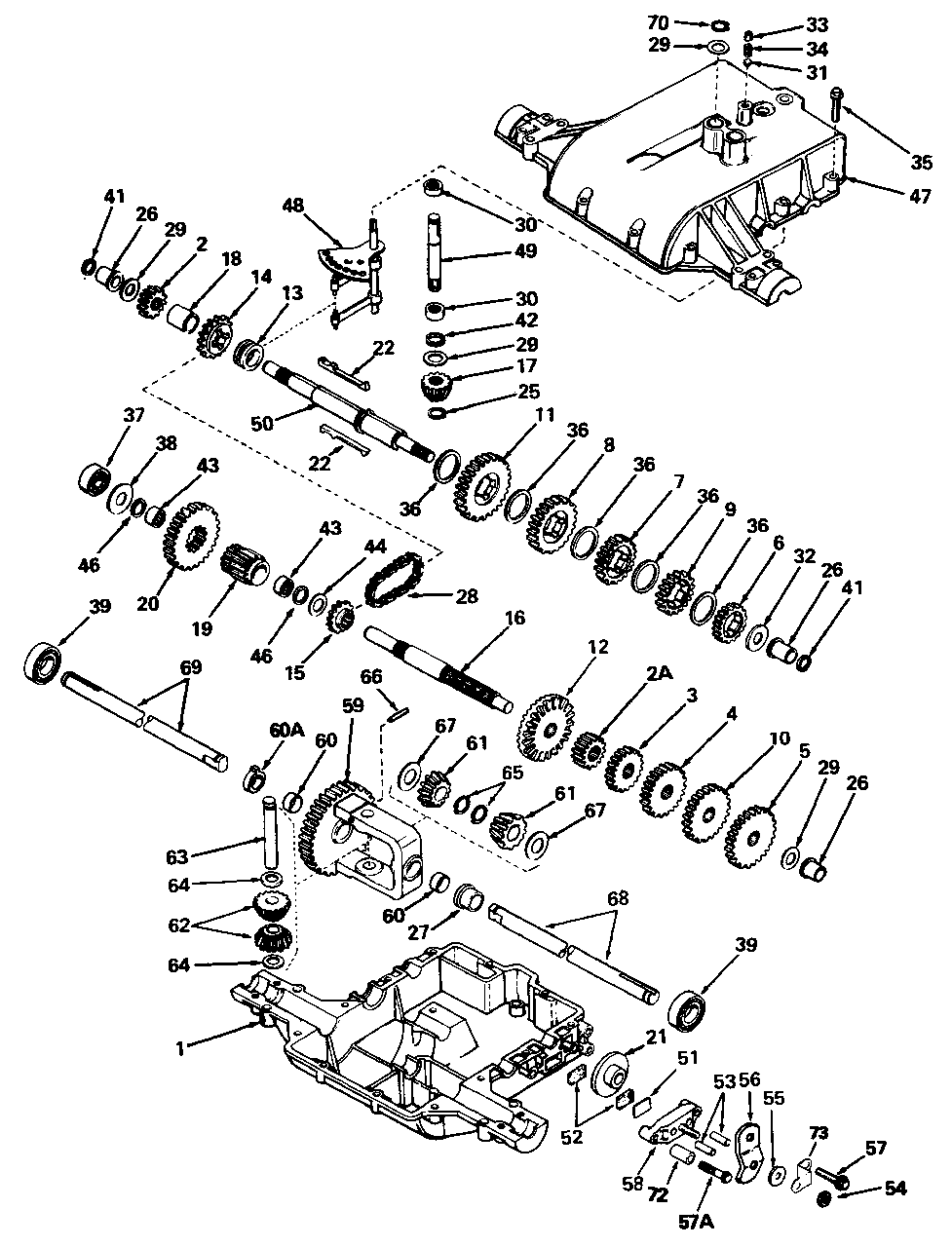 Peerless Model 801-019a Diagram and Parts List for 5211 1691095 Simplicity Lawn Tractor