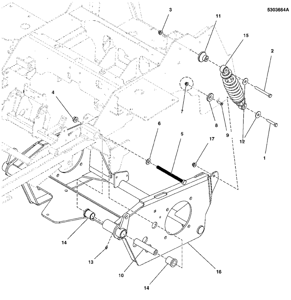 Rear Suspension Group Diagram and Parts List for 5901748  Simplicity Lawn Tractor