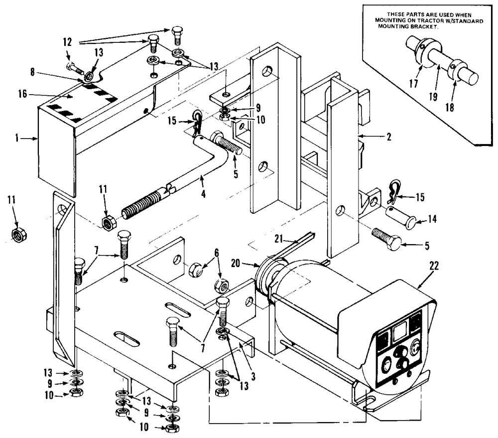 Alternator With Bracket Diagram and Parts List for 1690558  Simplicity Lawn Tractor Accessories