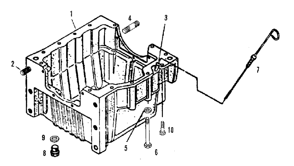 Lubricating System - Oil Pan Group (3486i12) Diagram and Parts List for 9528 2097173 Simplicity Lawn Tractor
