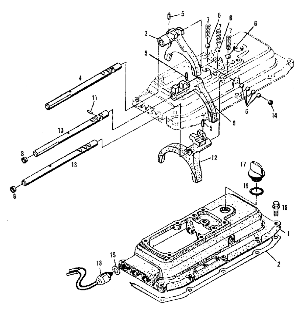 Transmission - Gearshift Group (3486i48) Diagram and Parts List for 9528 2097173 Simplicity Lawn Tractor