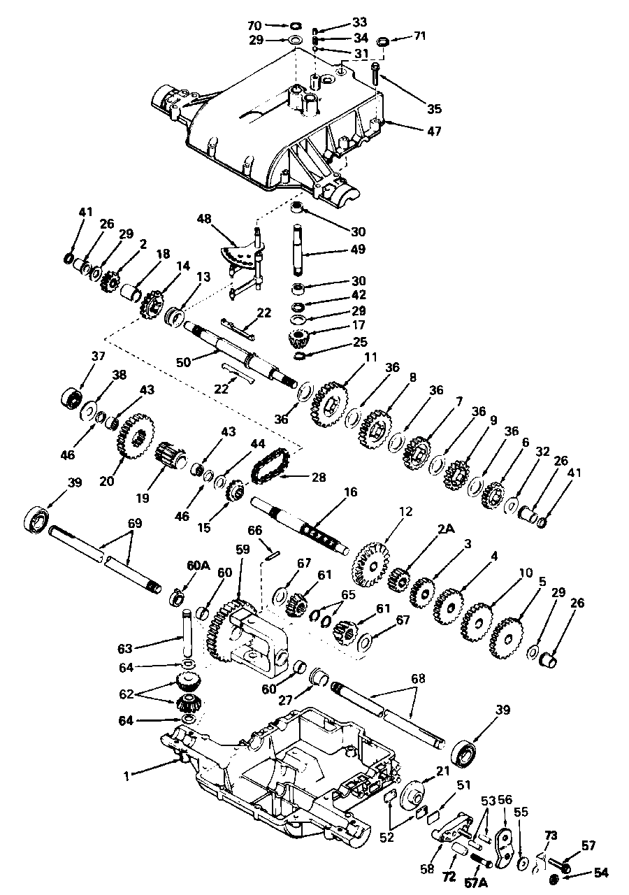 Peerless Model 801-019 Diagram and Parts List for 4212G 1691324 Simplicity Lawn Tractor