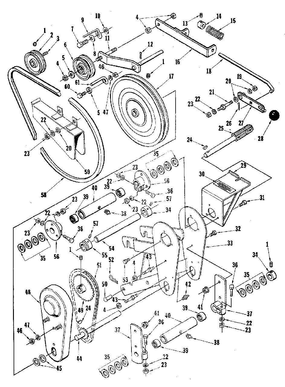 Pto Group - 540 Rpm (3852i01) Diagram and Parts List for 1600172  Simplicity Lawn Tractor Accessories