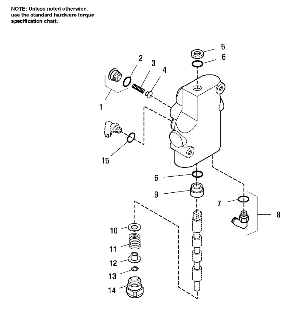 Control Valve Service Parts Diagram and Parts List for 918H 1693413 Simplicity Lawn Tractor