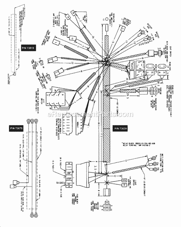 Wiring Harness (179Harn) Diagram and Parts List for 7085632  Simplicity Lawn Tractor Accessories