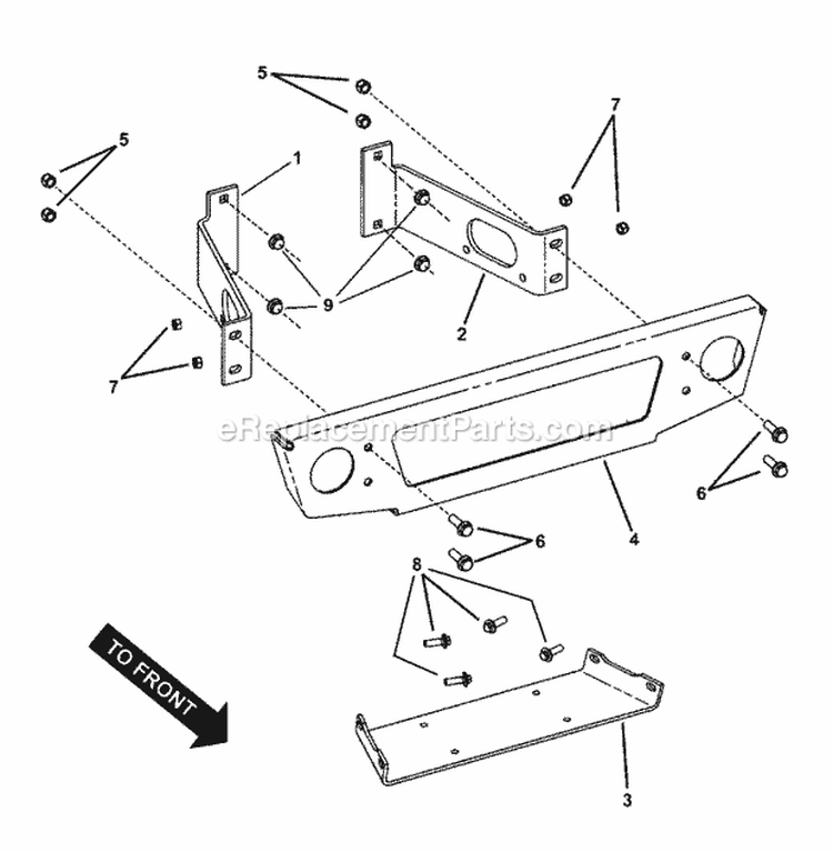 Bumper Group (179Bump) Diagram and Parts List for 7085632  Simplicity Lawn Tractor Accessories