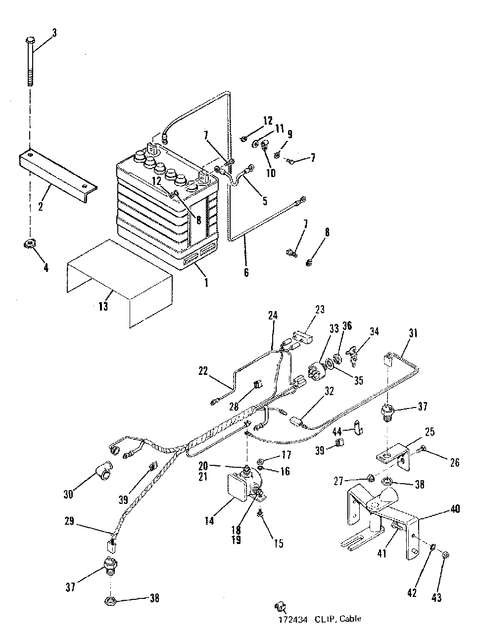 Electrical Group (2932i06) Diagram and Parts List for 3008 1690090 Simplicity Lawn Tractor
