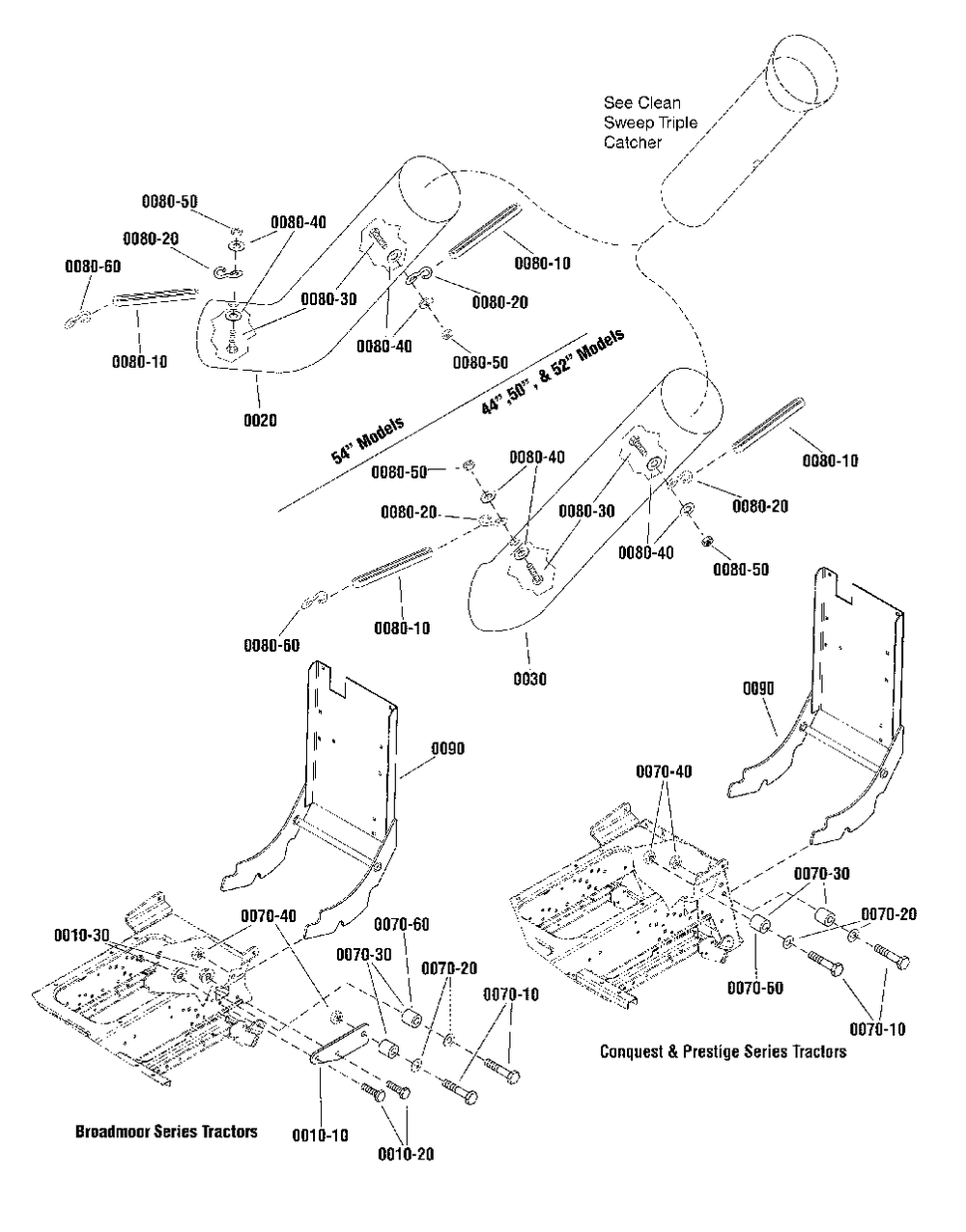Hitch And Tube Diagram and Parts List for 1696356-01  Simplicity Lawn Tractor Accessories