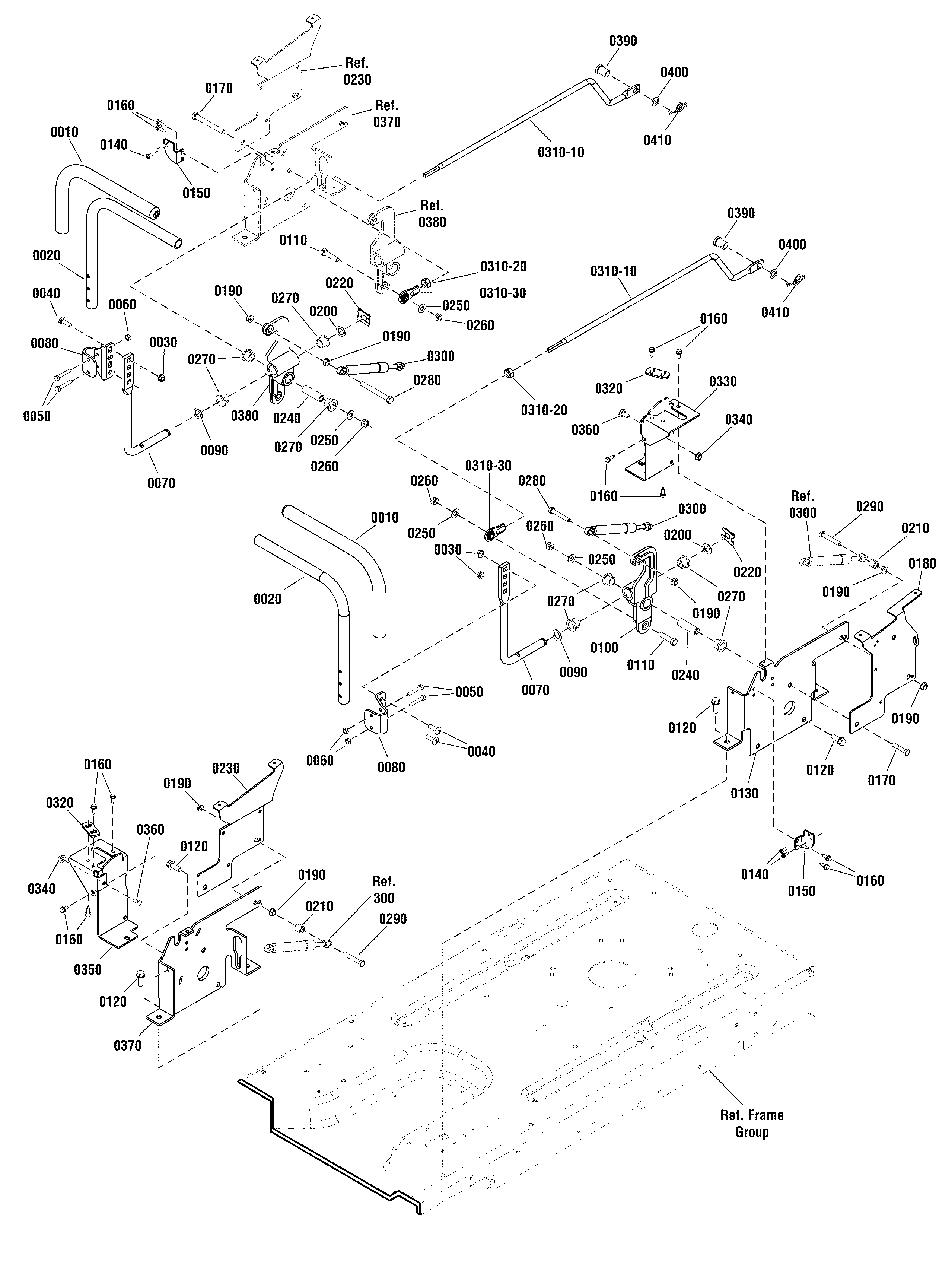 Controls Group Diagram and Parts List for ZT2752 2691040-01 Simplicity Lawn Tractor