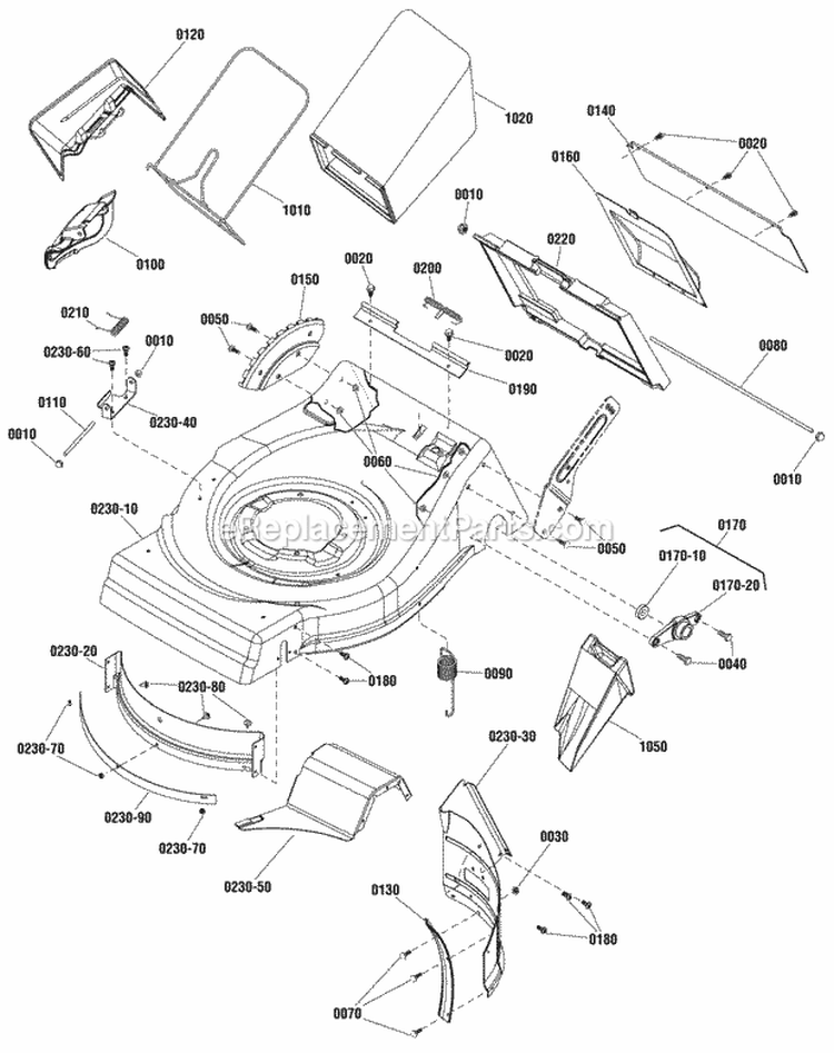 Deck Group (7502783) Diagram and Parts List for 7800869  Simplicity Lawn Mower