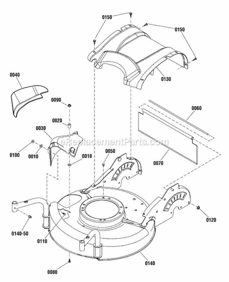 Deck Group (7502126A) Diagram and Parts List for 7800870  Simplicity Lawn Mower