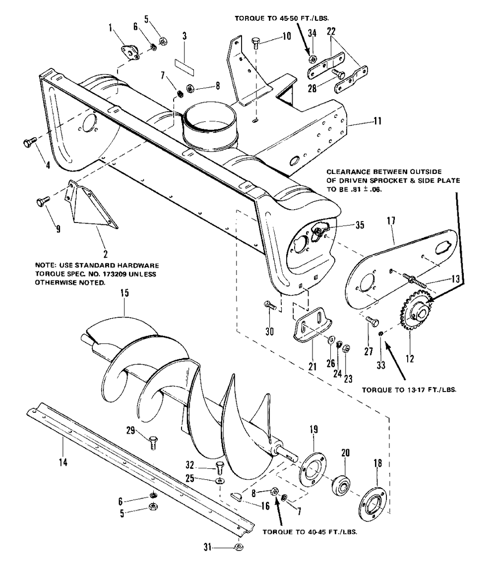 Body And Rotor Group Diagram and Parts List for 1690169  Simplicity Lawn Tractor Accessories