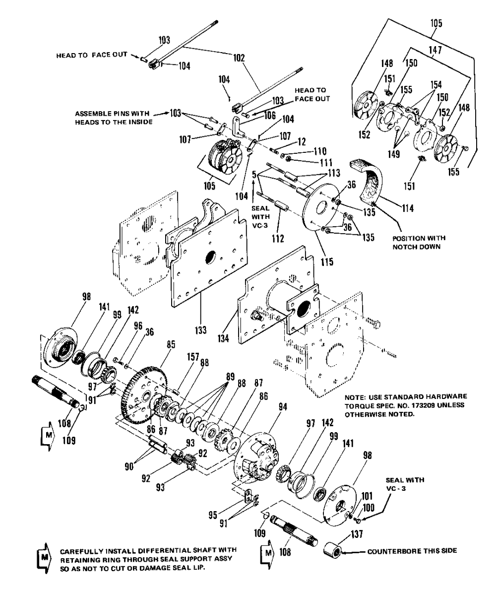 Transmission Group - Diagram 3 Diagram and Parts List for 9020 1690283 Simplicity Lawn Tractor