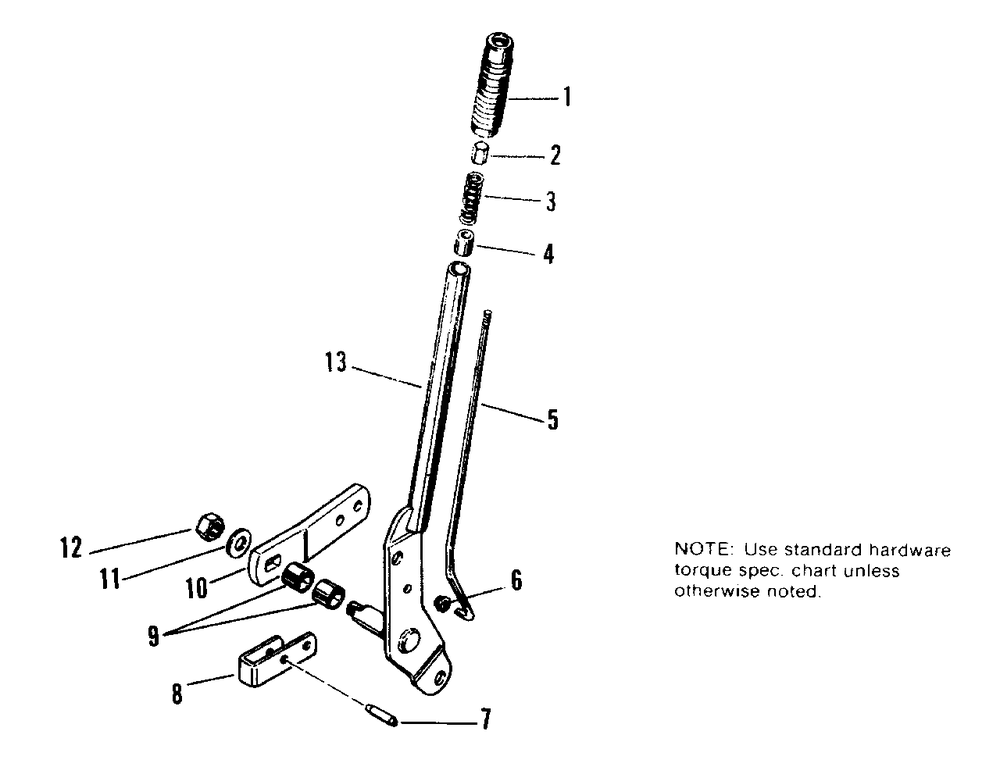 Lift Lever Group Diagram and Parts List for 637 990778 Simplicity Lawn Tractor