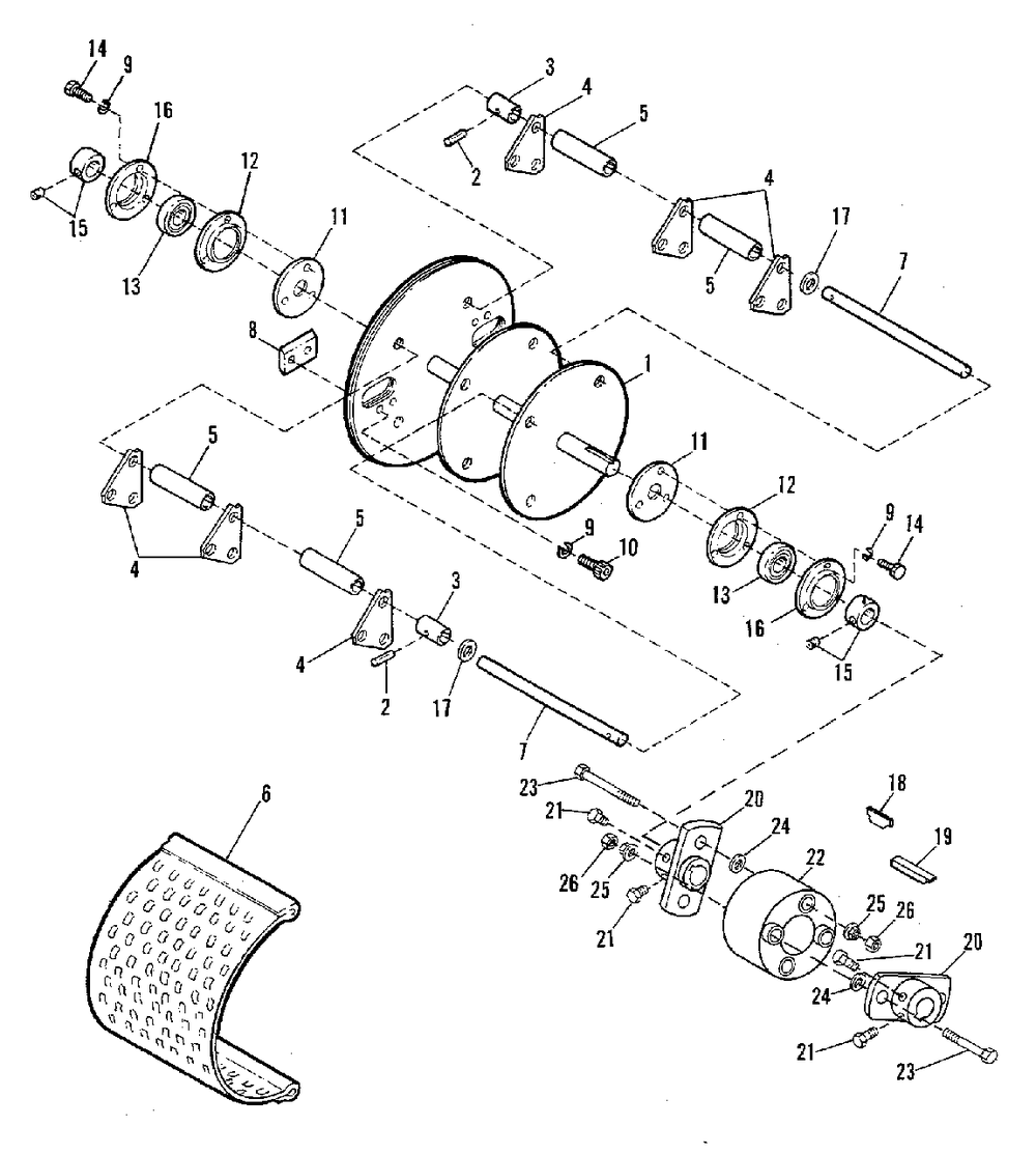 Rotor Group (2633i03) Diagram and Parts List for CS100 1692464 Simplicity Chipper Shredder