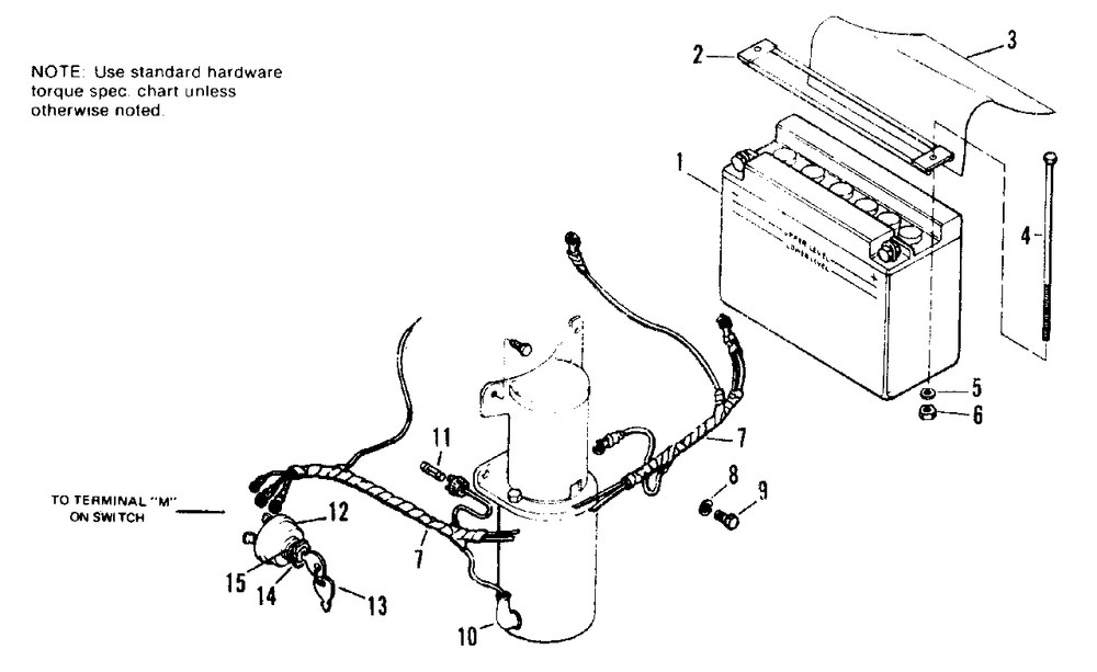 Electric Starter Group Diagram and Parts List for 627 990598 Simplicity Lawn Tractor